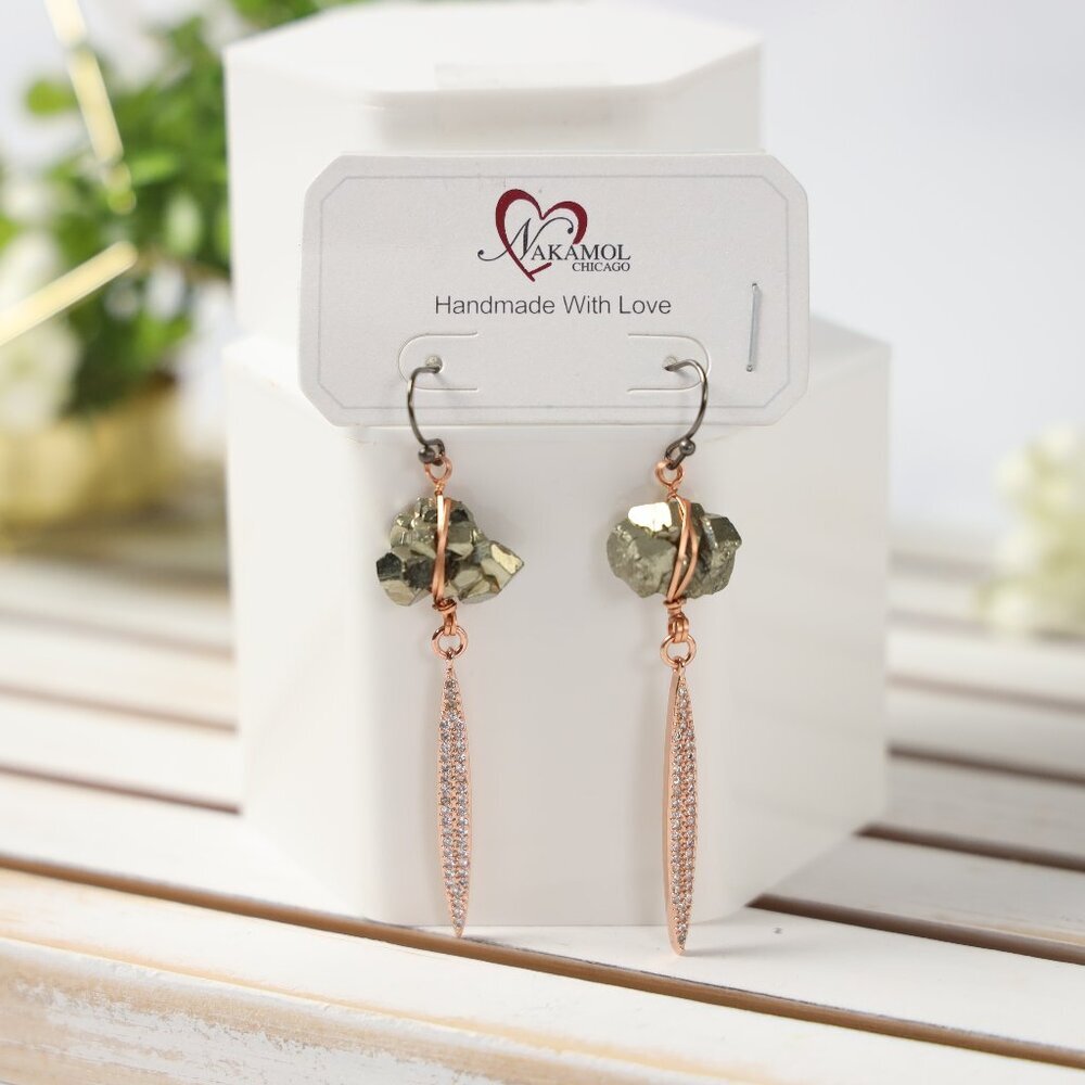 Nakamol Chicago Stone Drop Earrings - New!